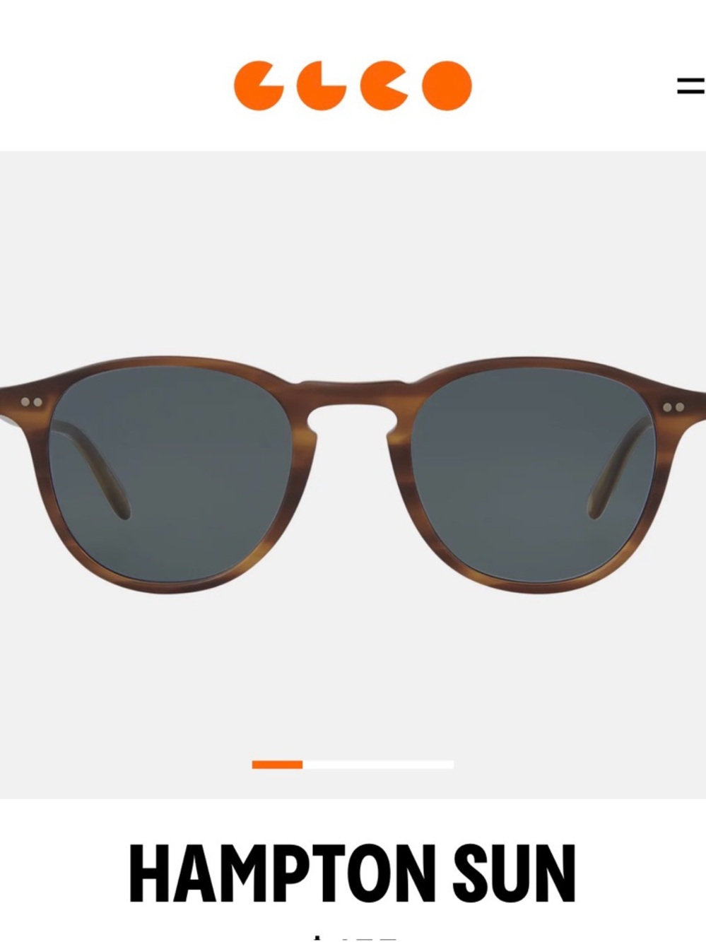 VGUC - Garrett Leight Hampton Sun - Matte Saddle Tortoise sunglasses